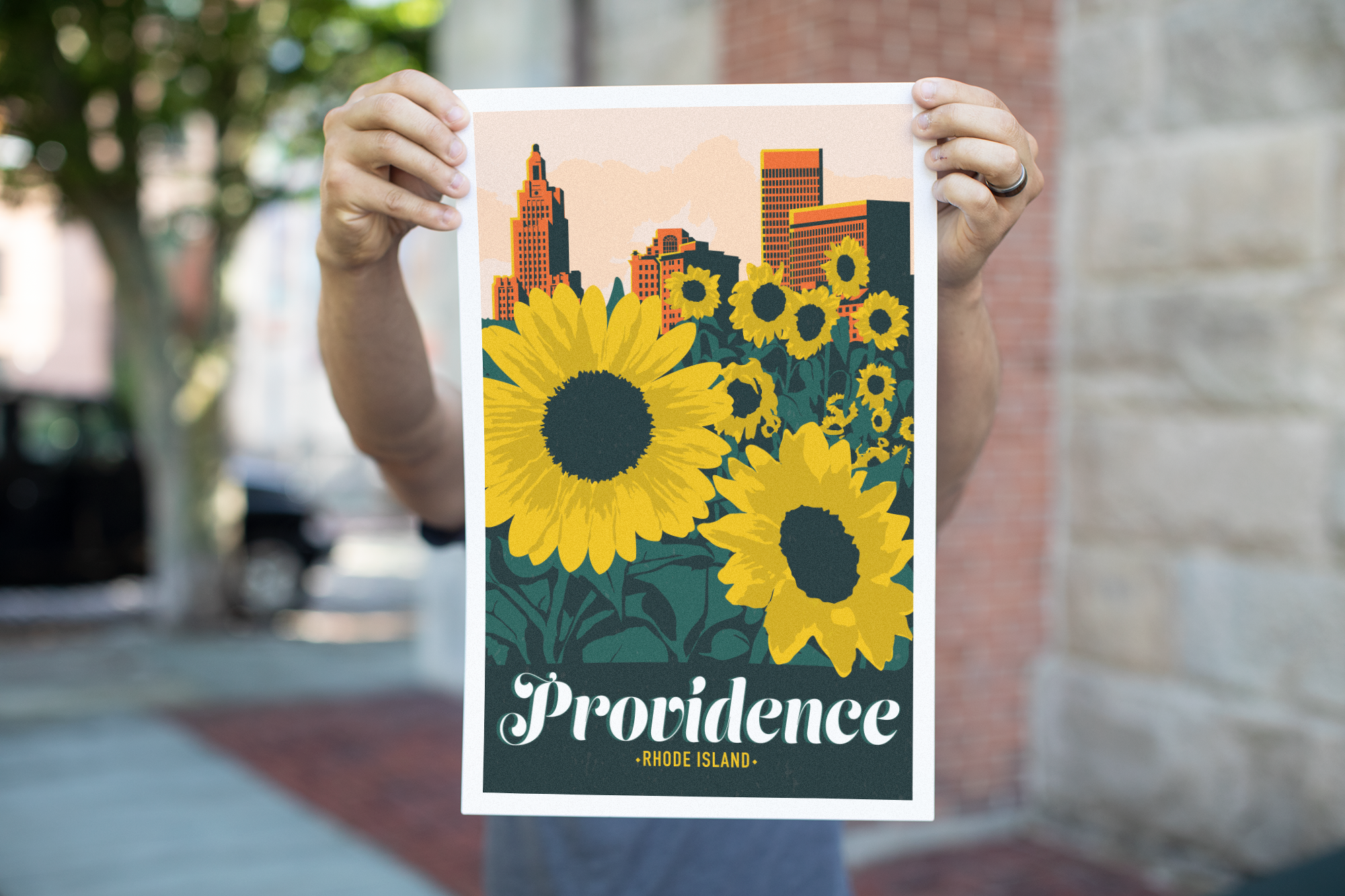 Providence, Rhode Island, Travel Poster produced by Drew Furtado
